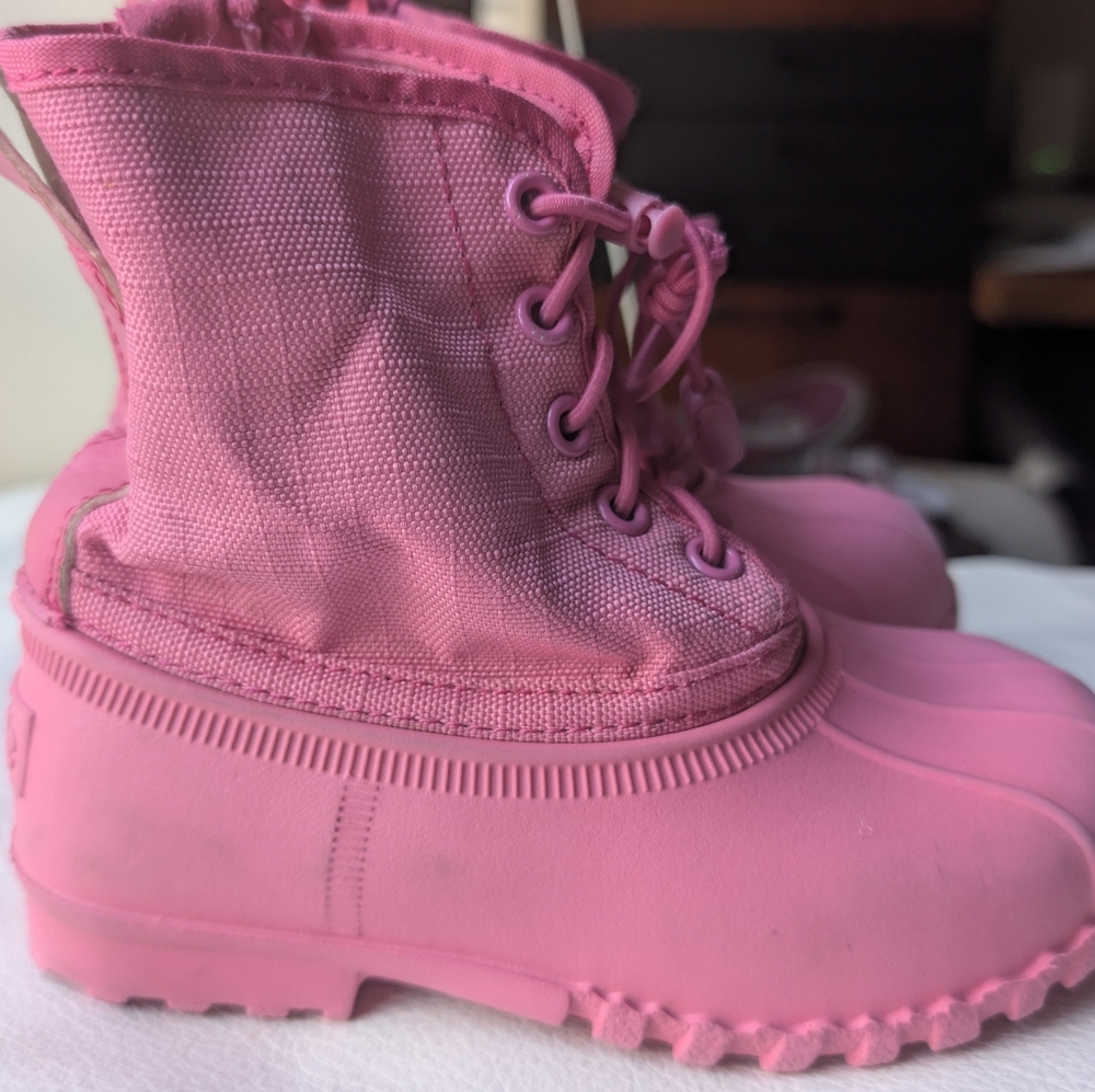 Native Shoes Girls Jimmy Pink Outdoor Rain Boots